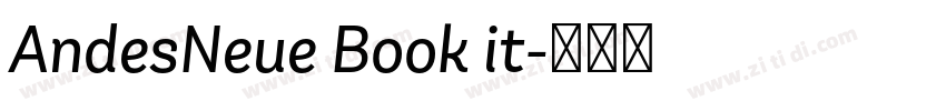 AndesNeue Book it字体转换